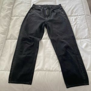 Black Ripped American Eagle High Waisted Jeans